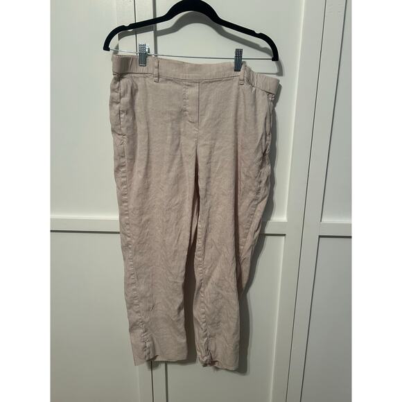 J. Jill Linen Stretch Pants Large - Picture 1 of 4